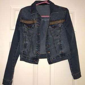 Forever 21 jean jacket cropped (M)
